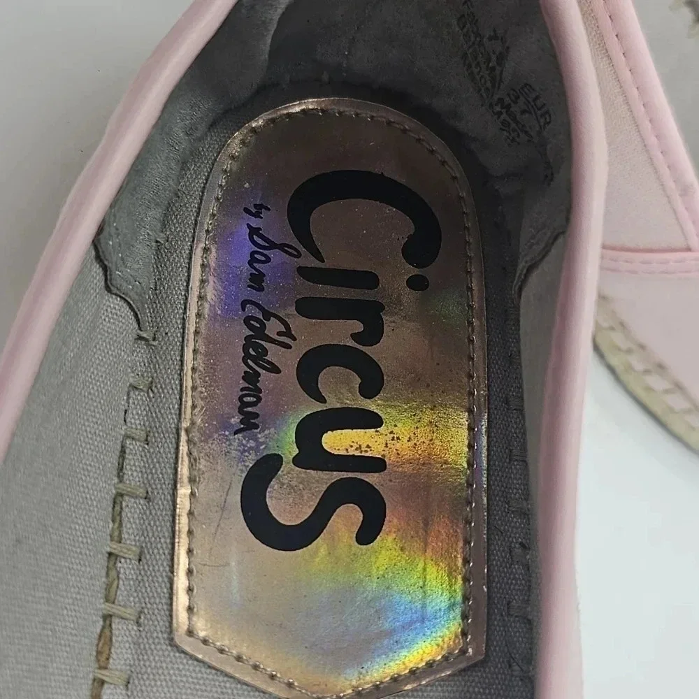 Sam Edelman Circus Leni Espadrille Slip On Flats, Rose All day Size 7.5